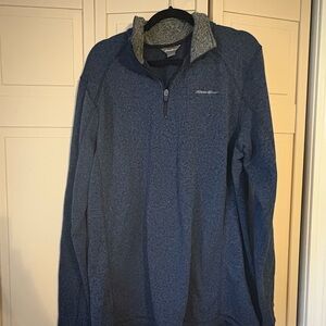 Eddie Bauer Men's Navy Half-Zip Fleece